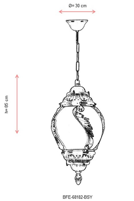 Opviq Lámpara de araña para exteriores BFE-68182-BSY Negro y Blanco Opviq Lámpara de araña para exteriores BFE-68182-BSY Negro y Blanco